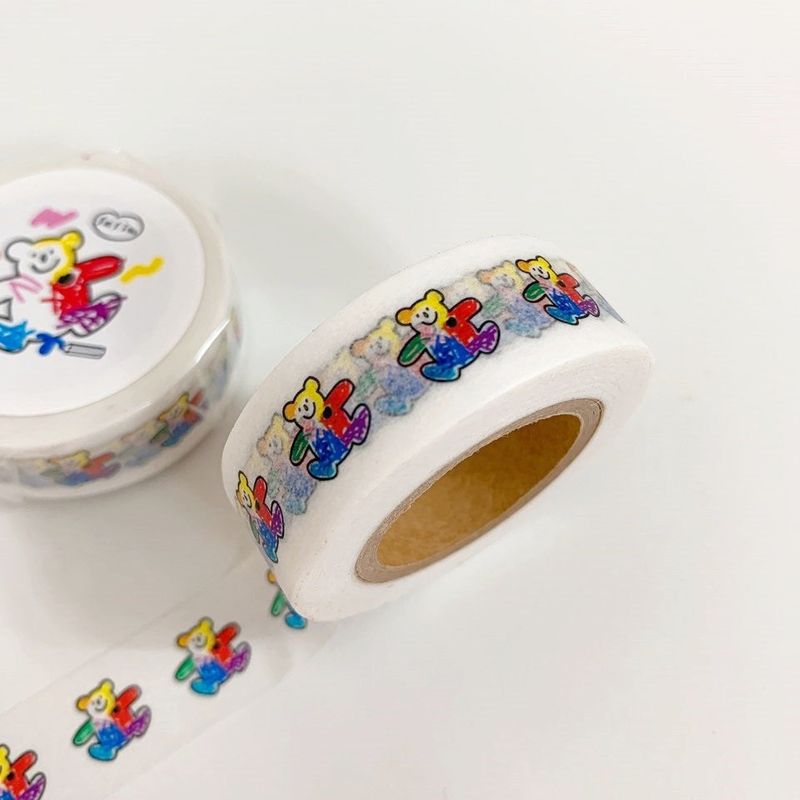 カラフルベアマスキングテープ