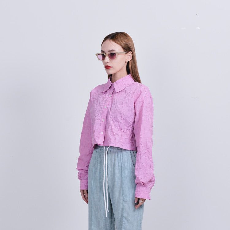 202rooms(イゴンイルルームズ)の「crease crop shirts(Tops)」