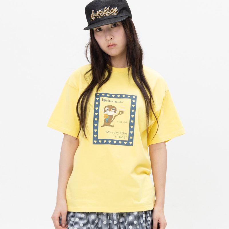 WEBHOUSE（ウェブハウス）の「Feel Like Monkey Tee - Yellow（Tops）」