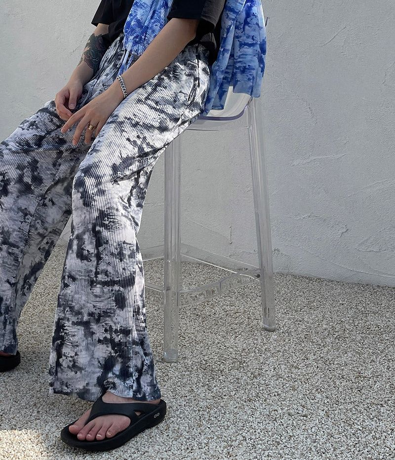 [Made] Printed Pleats Pants (2 colors)