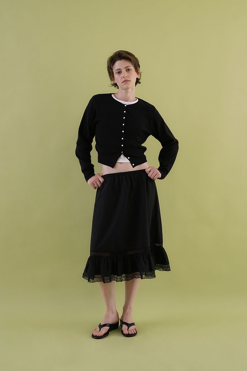 Faye lace skirt_black