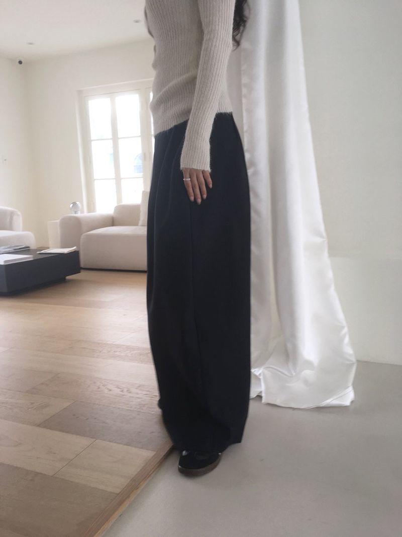 pintuck balloon slacks