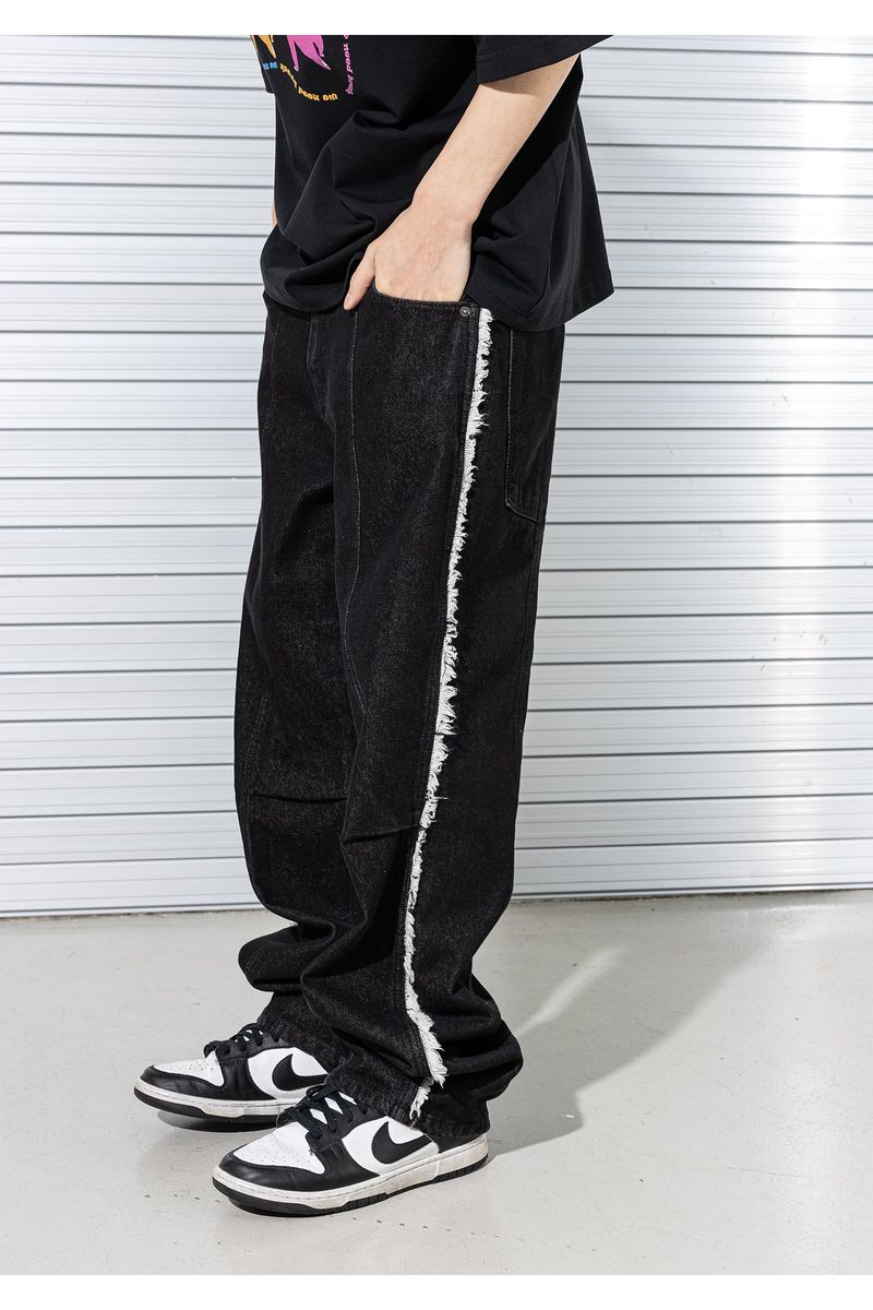 DOUBLE INCISON DENIM PANTS