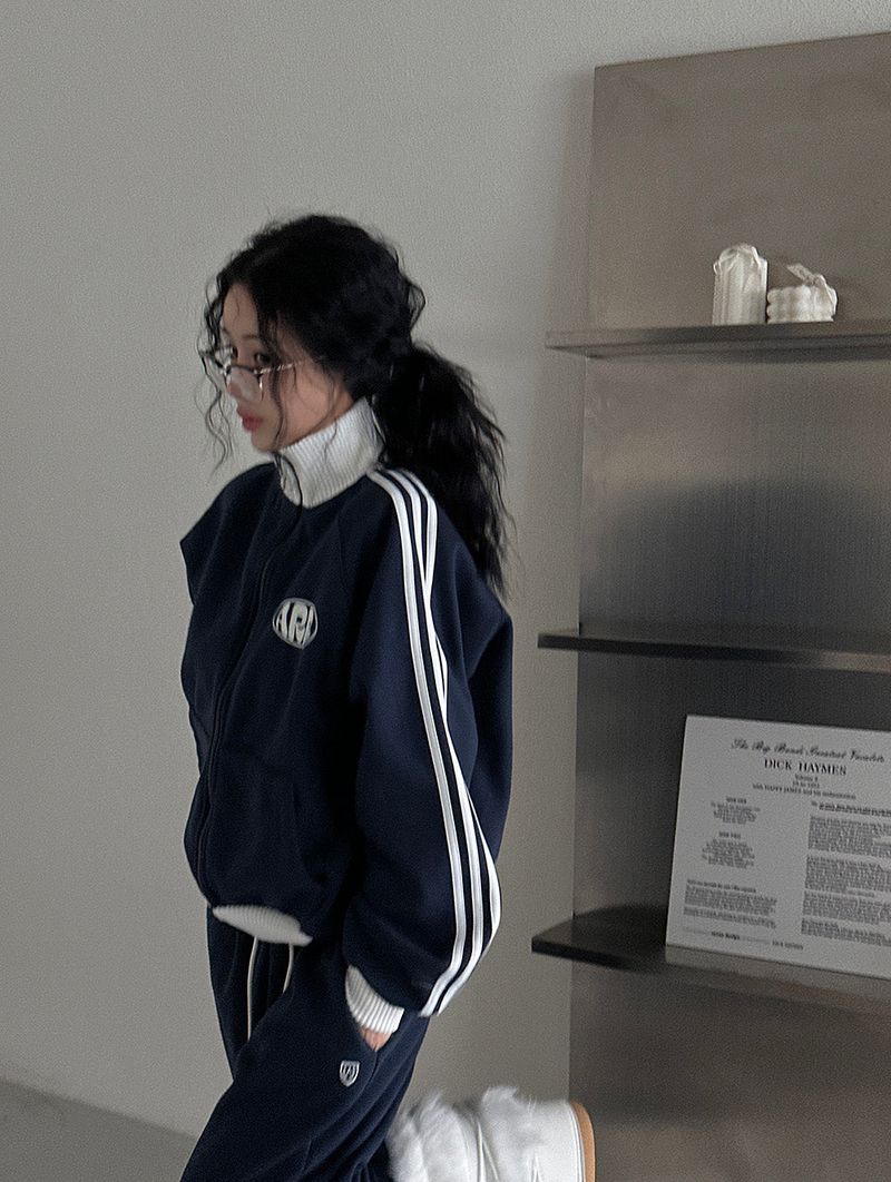 Aru fleece track zip-up