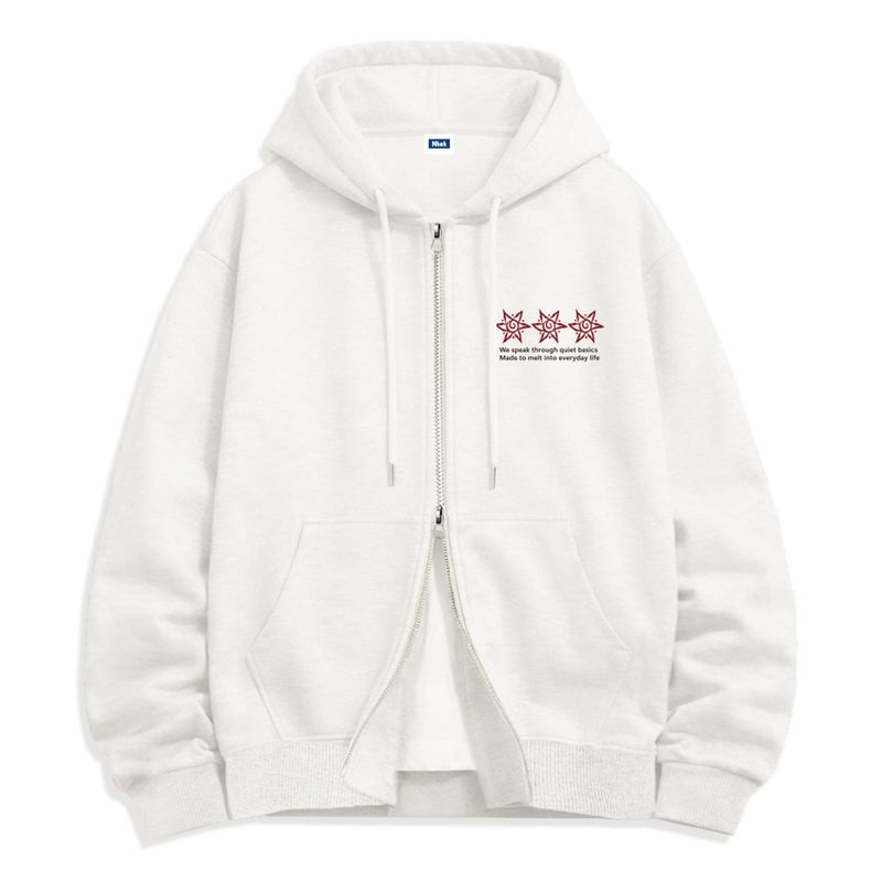 sun logo 2-way zip-up (4color)