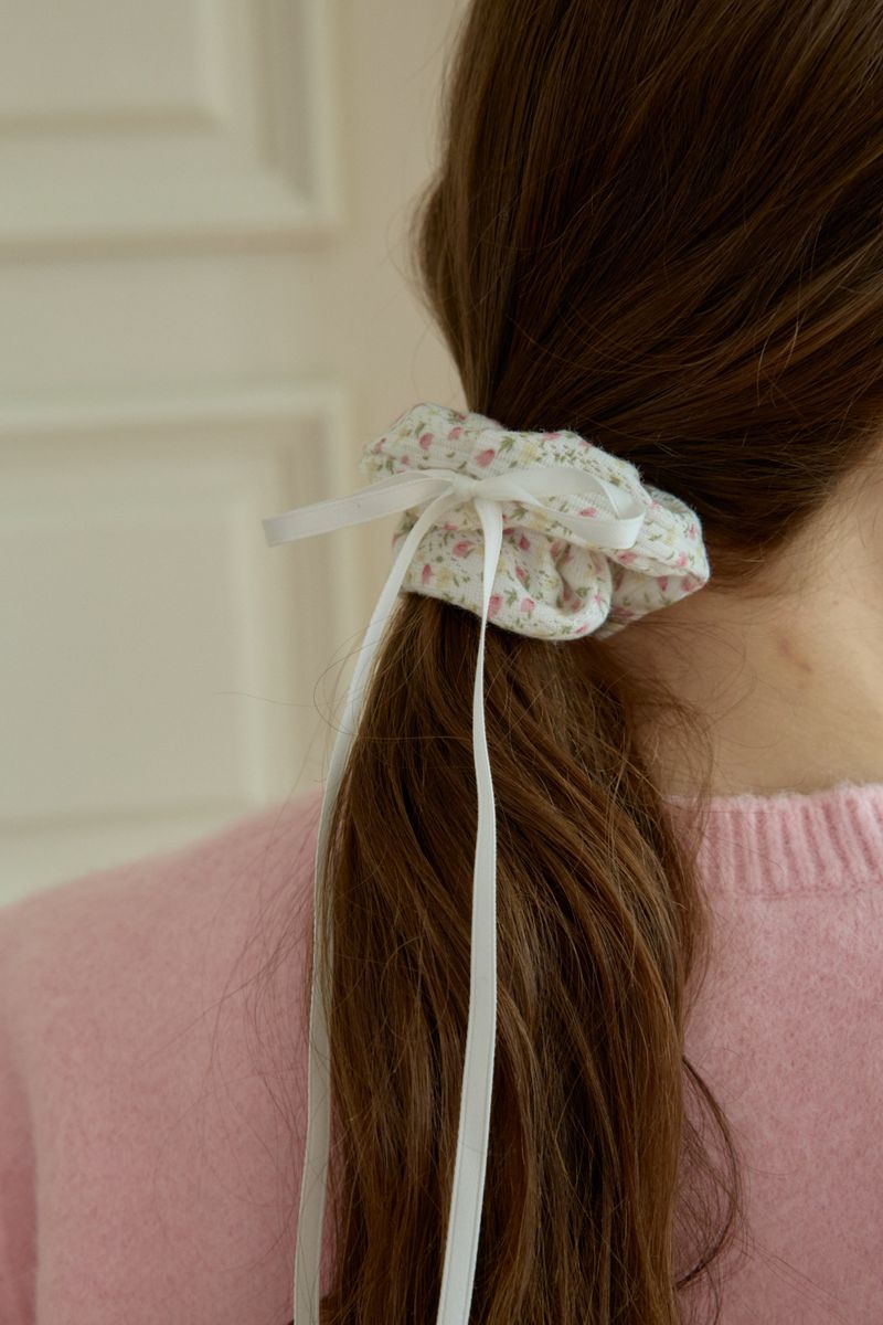 [2EA 1SET] BUNCH FLOWER SCRUNCHIE