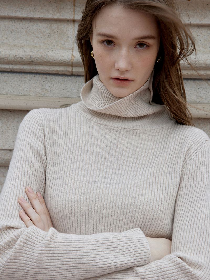 REESE cashmere wool turtleneck knit
