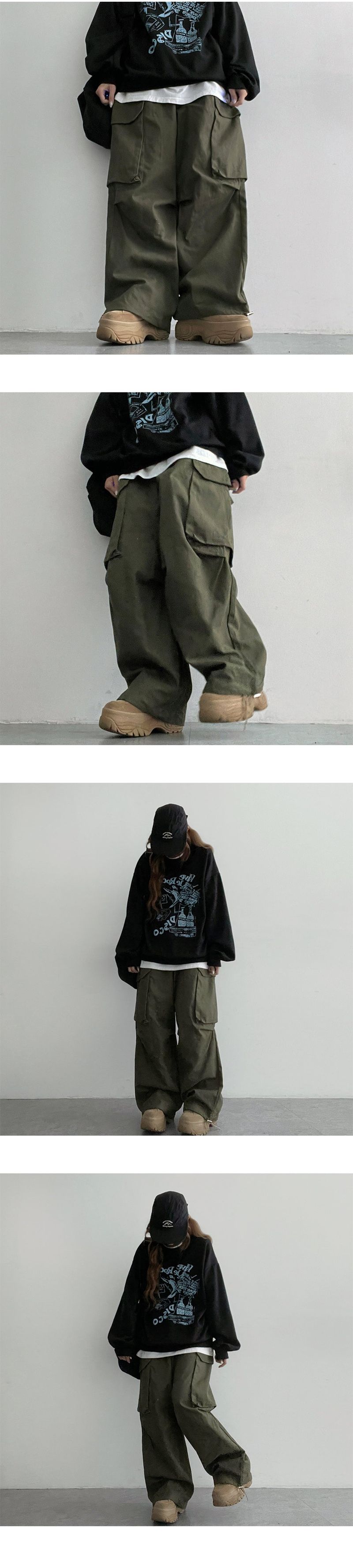 Polts Balloon Wide Cargo Pants (3 colors)