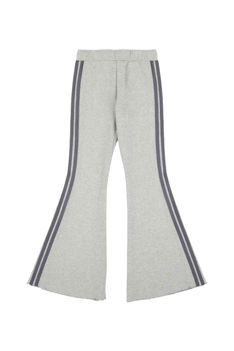 Basic Fine Bootcut Banded Waist Pants (GRAY)