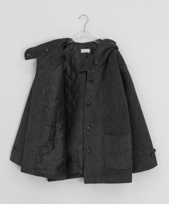 Manmas 2oz Hood High Neck Half Coat