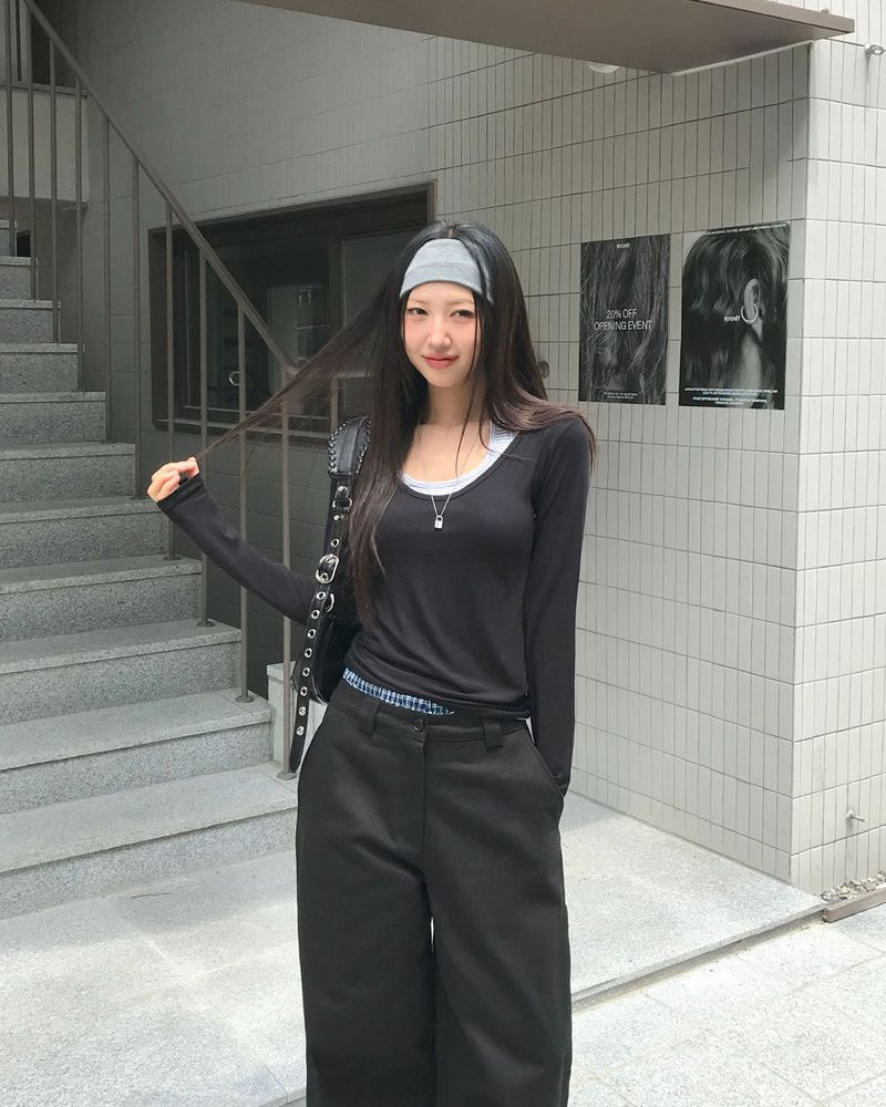 ミドルカーペンターディテールロングパンツ