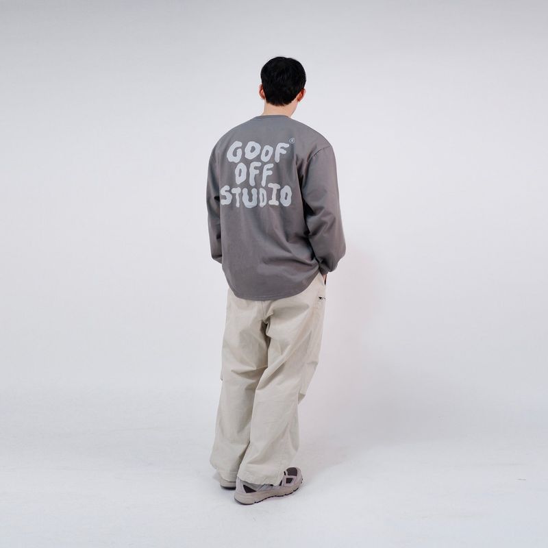 GF MAIN LOGO LONGSLEEVE - ( DEEP GRAY )