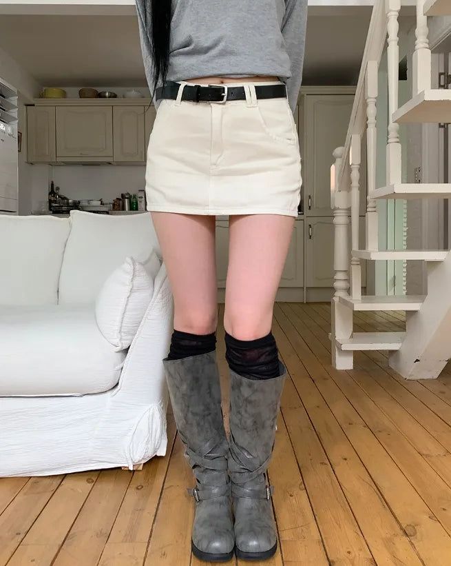 ULAN（ユレン）の「Rizzle Basic Cotton Mini Skirt（Pants）」