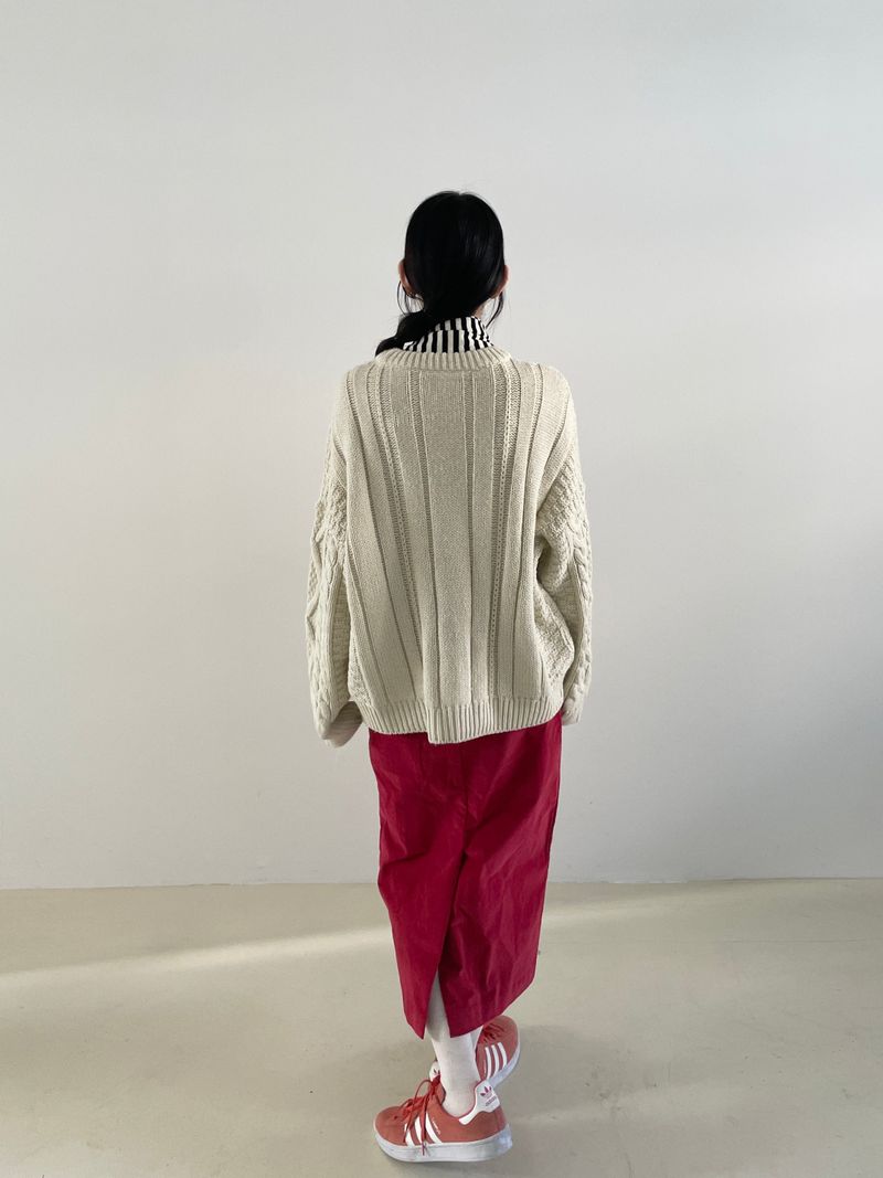 Remember corduroy long skirt 