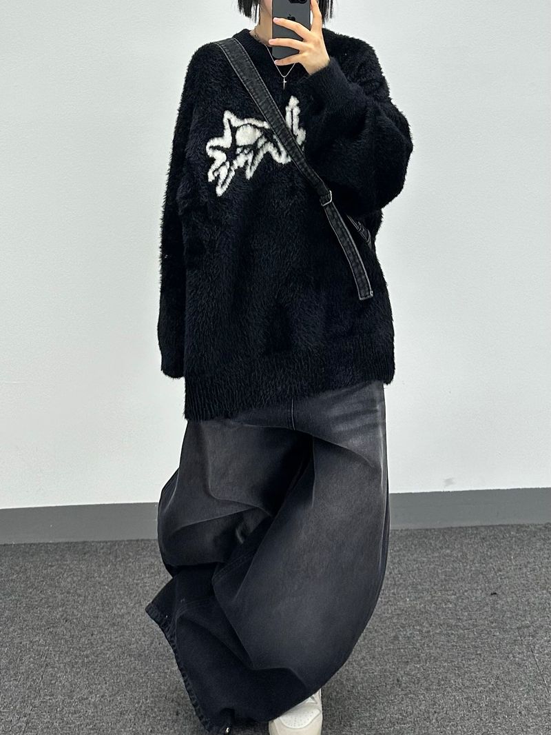 wacks balloon denim pants