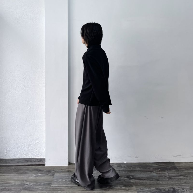 2-Way Stand Collar Long Sleeve