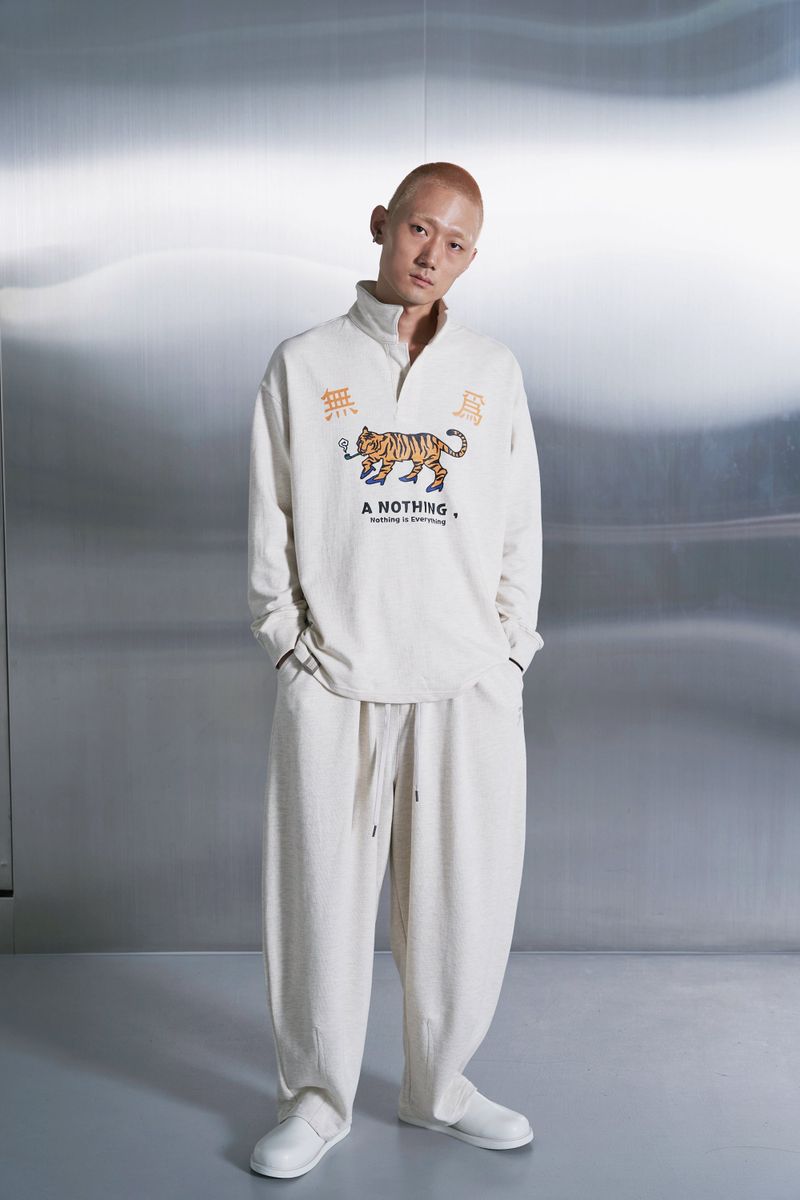 MU-WI PIN-KNIT COLLAR-TEE (Oatmeal)
