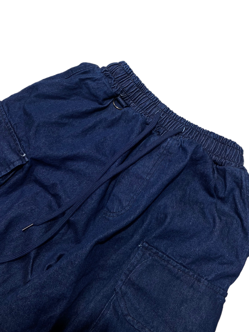 Over Denim Cargo Balloon Pants 2C