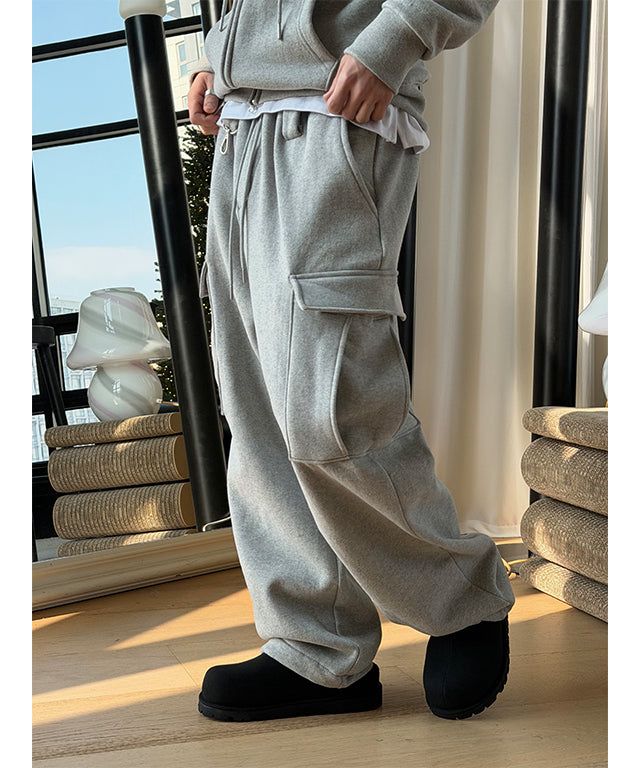 [SET UP가능] Warm cargo training pants(2color)