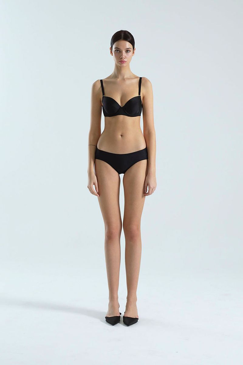 Low Waist Bikini Panties (Black)