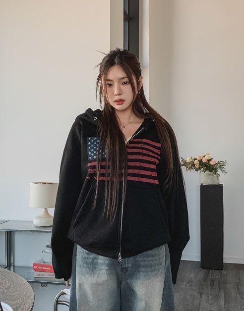 Blind washing balloon denim pants