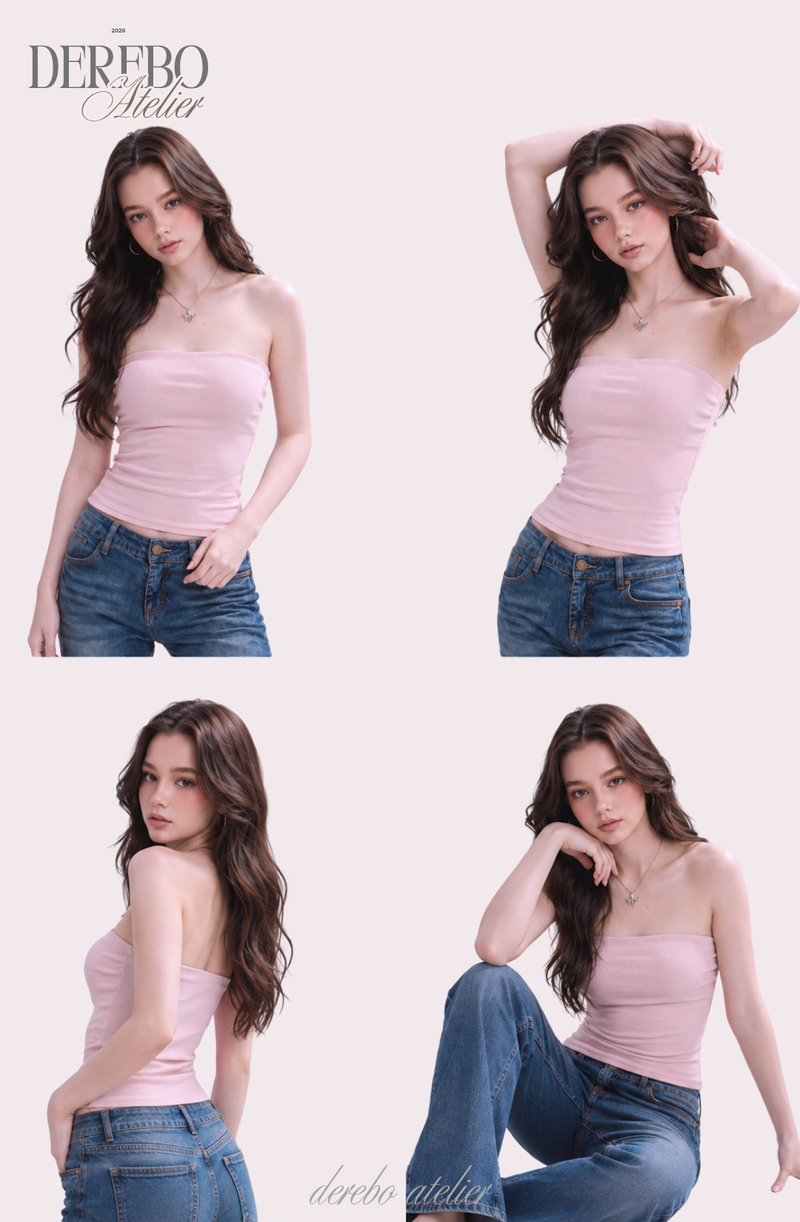 Pastel Pad Slim Tube Top