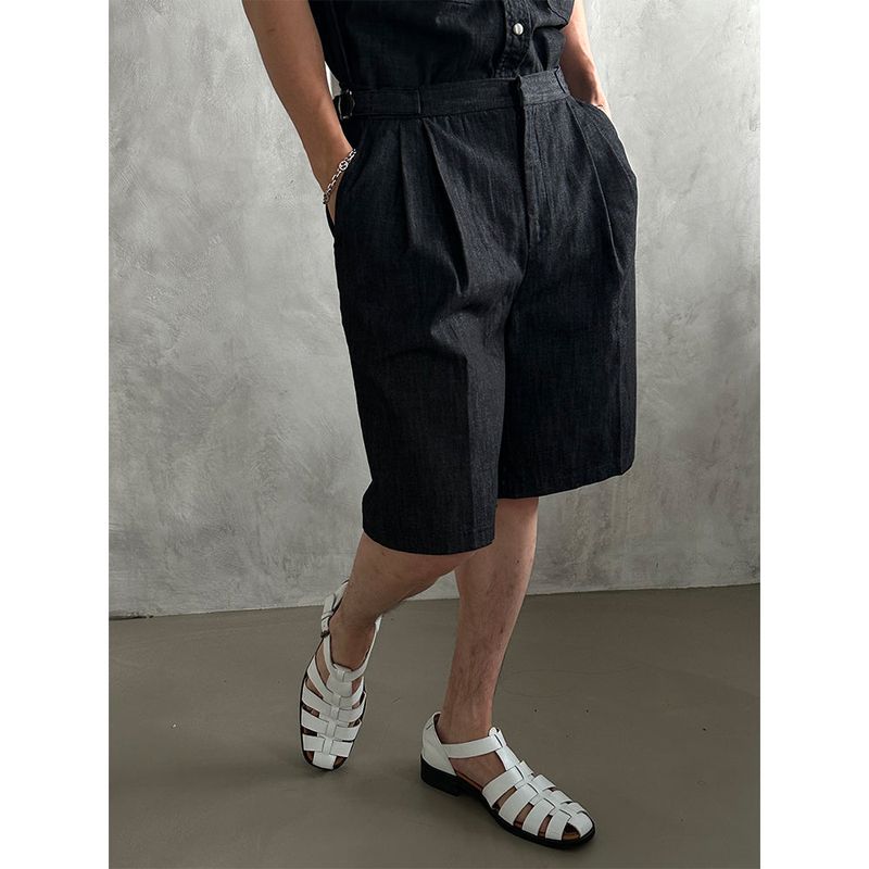 [S/S] Cool two tuck strap bermuda pants (3color)