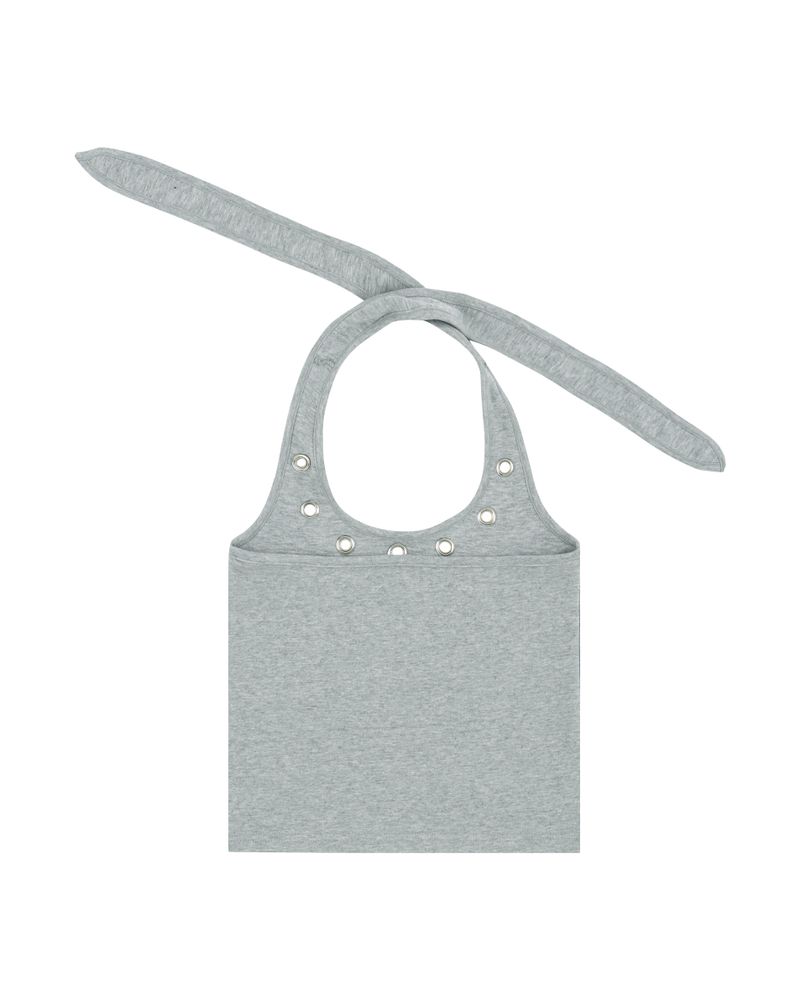 Eyelet halterneck sleeveless - Gray