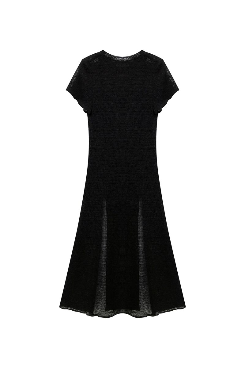 WITTY KNIT ONE-PIECE / BLACK