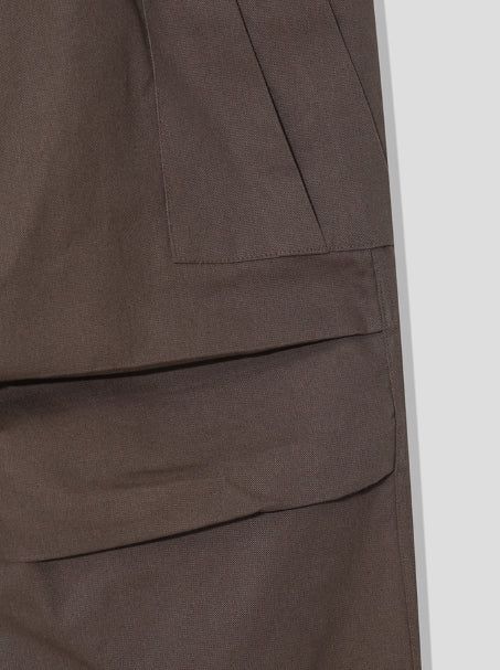 Wild pin tuck cargo cotton pants