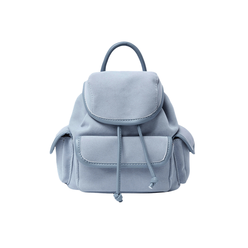 Nube Suede Mini Backpack (Sky Blue)