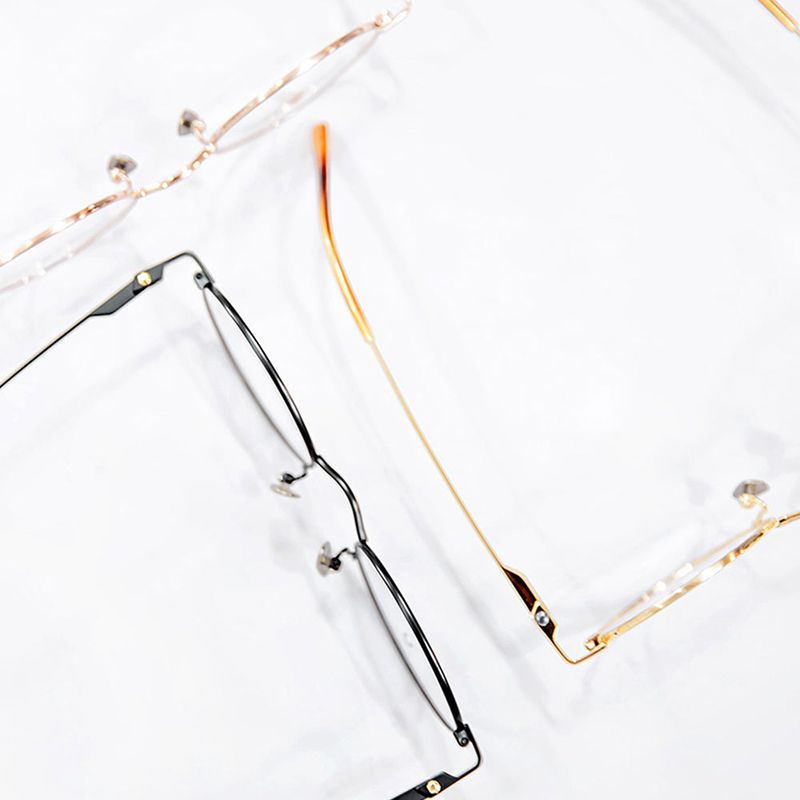 Knouun Round titanium glasses CODE. 103. D Sizzy Rose Gold 