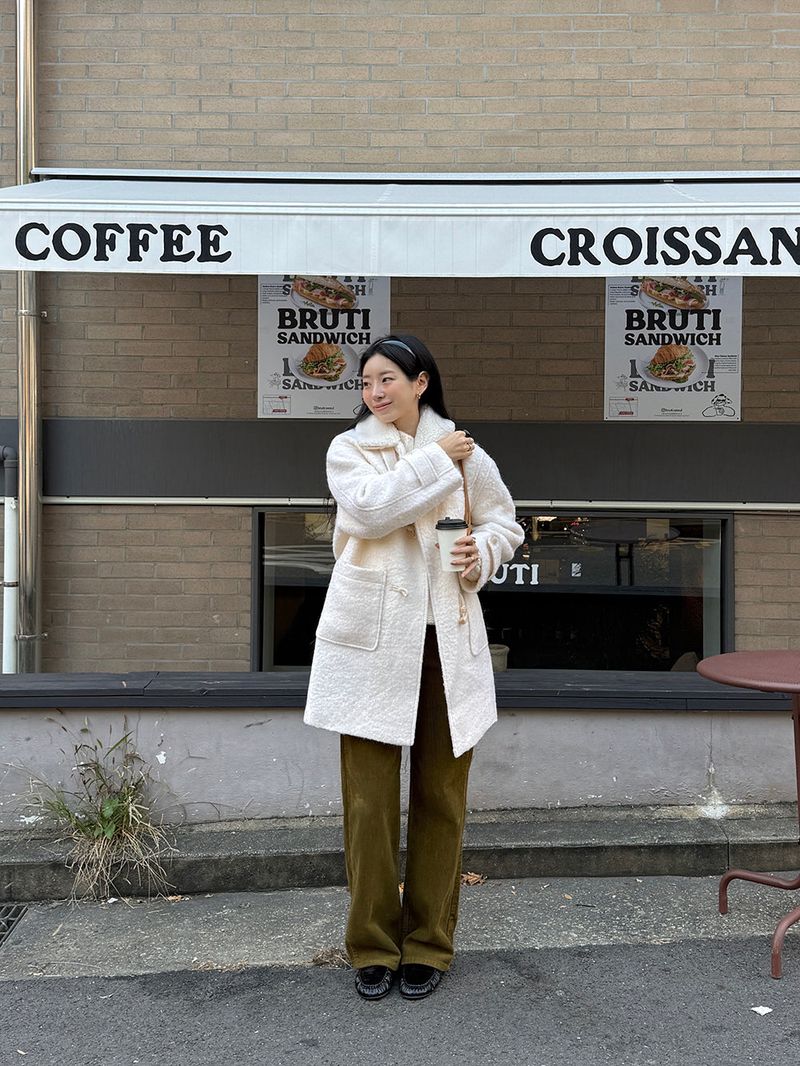 [MADE] ROIT WOOL ALPACA HANDMADE SHEARLING KARA COAT
