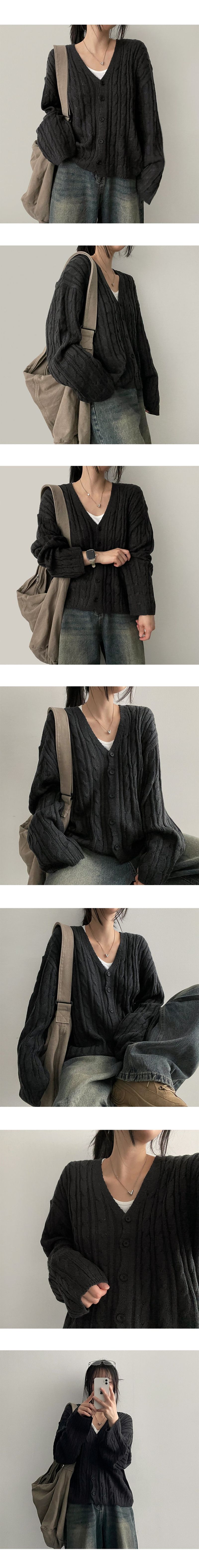 Adele Twisted Knitted Cardigan