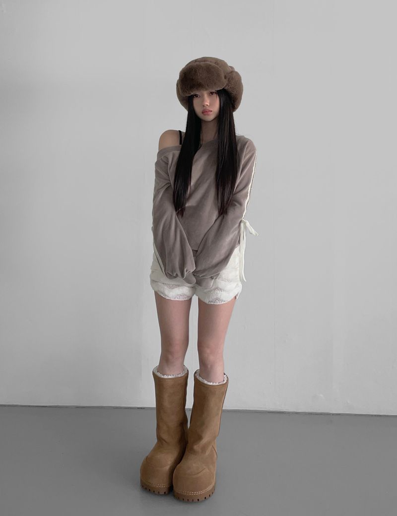 snow winter suede boots(3 color) 