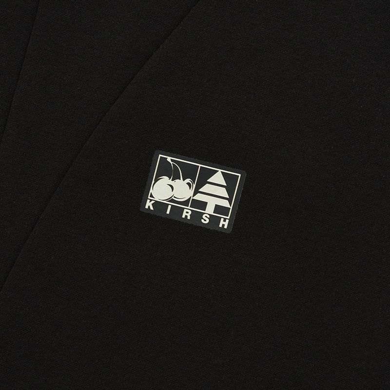 COLOR POINT HALF ZIP UP LONG SLEEVE [BLACK]