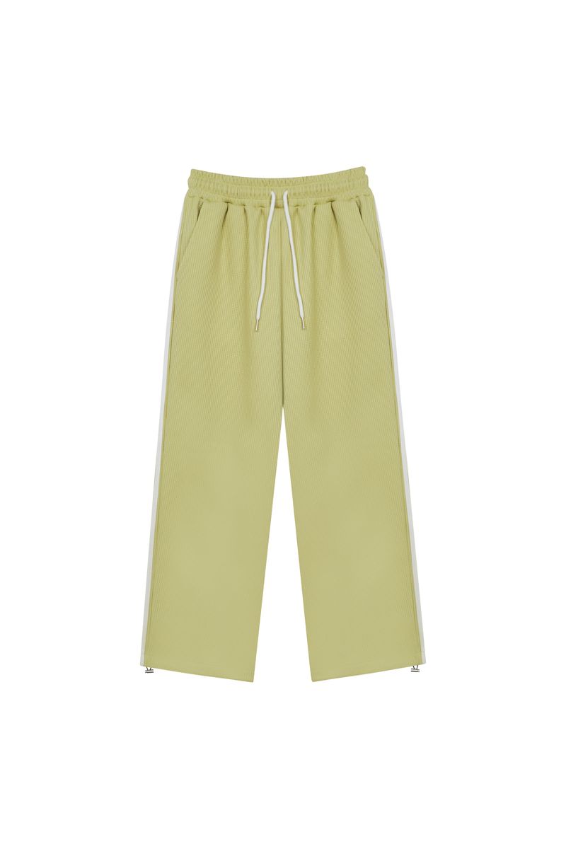 Waffle wide pants 4color
