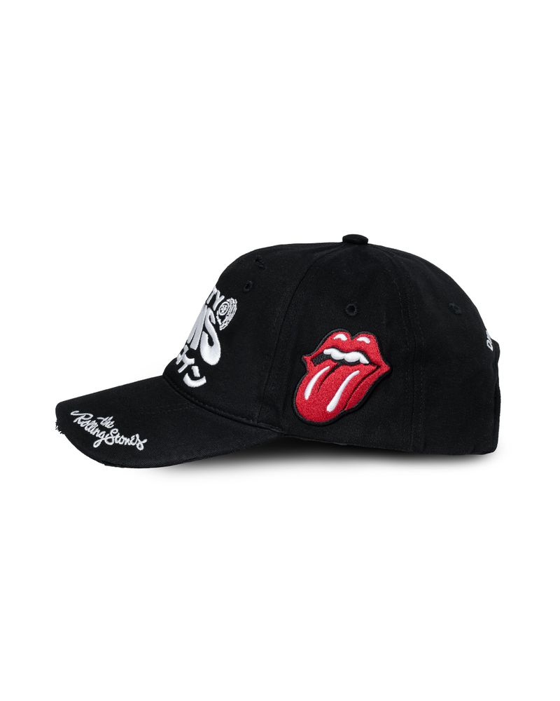 DC x The Rolling Stones Logo Wavy Embroidery Cap Black