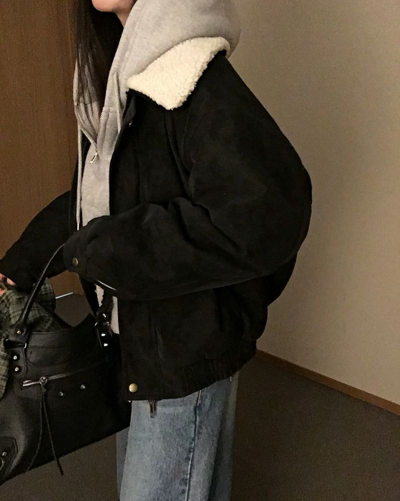 [ORIGINAL] Clump Suede Shearling Mouton Jumper