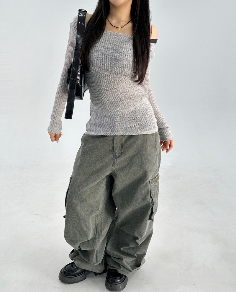 CARGO PIGMENT PANTS🤎🩶💚 - 3 COLORS