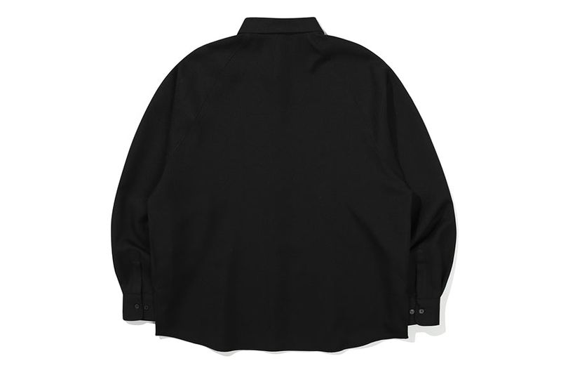RAGLAN SLIT SHIRT_BLACK