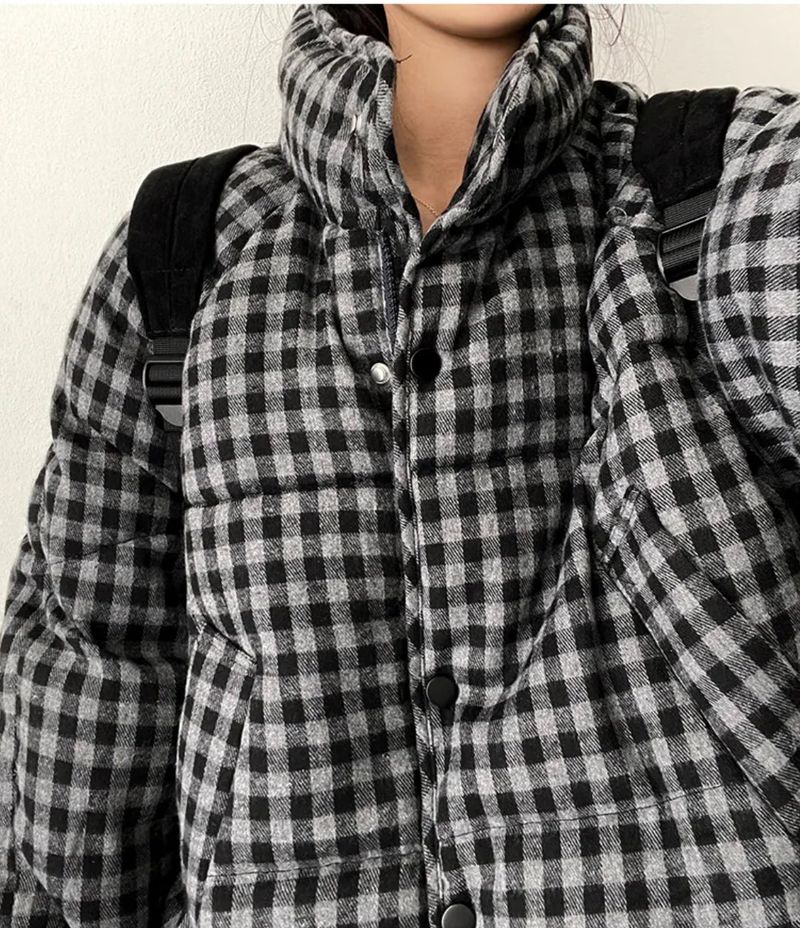 Youming Check Padded Jumper