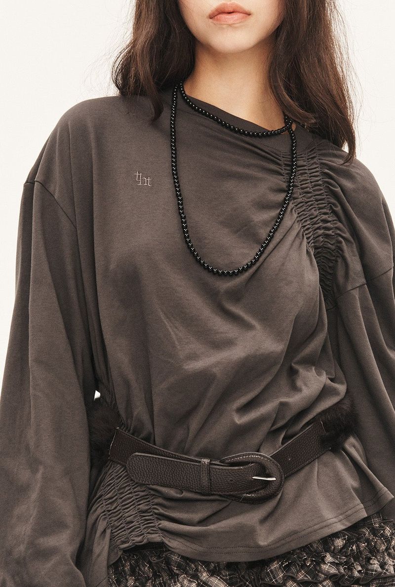 Roll smocking tee