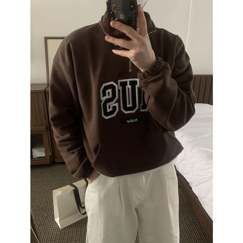 Huke x Nus. half zip-up