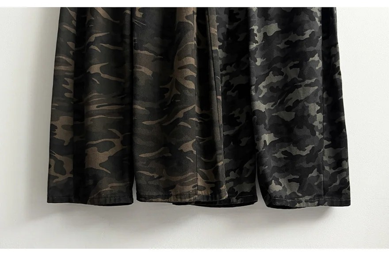 Culler Camo Side Pin Tuck Wide Pants