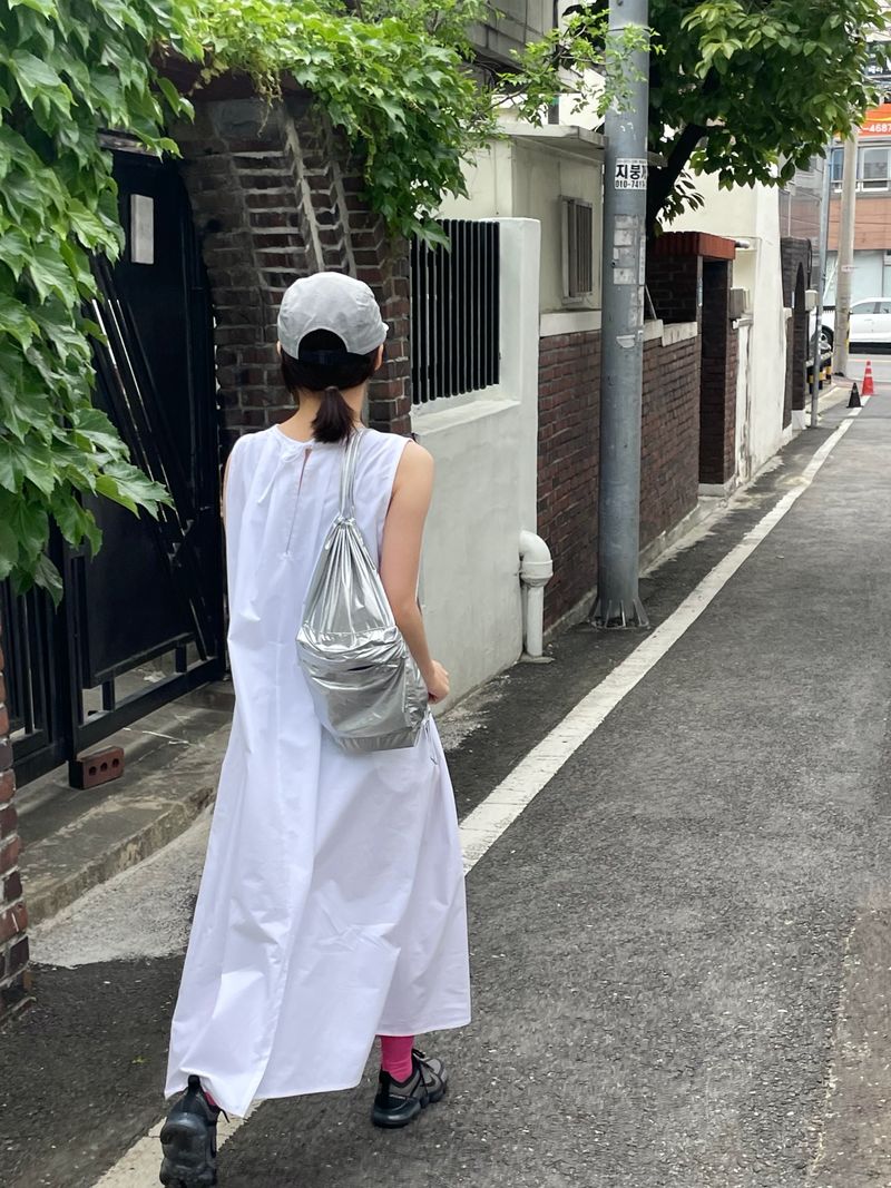 Future silver backpack