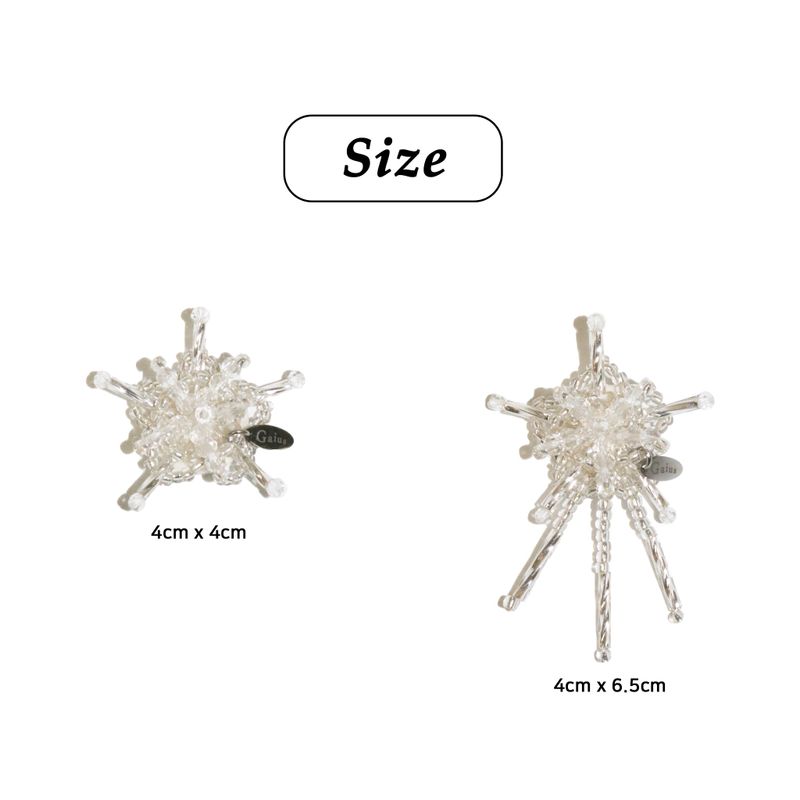 【MADE】snow flower shoe charm (L, DROP, 1pcs)