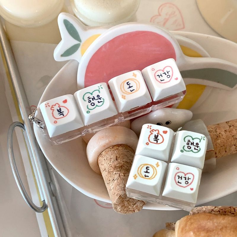 withsome（ウィズサム）の「[withsome made] Luck • Wealth • Health LED Keycap Keyring (4 Keys)（Toys/Key Holders）」