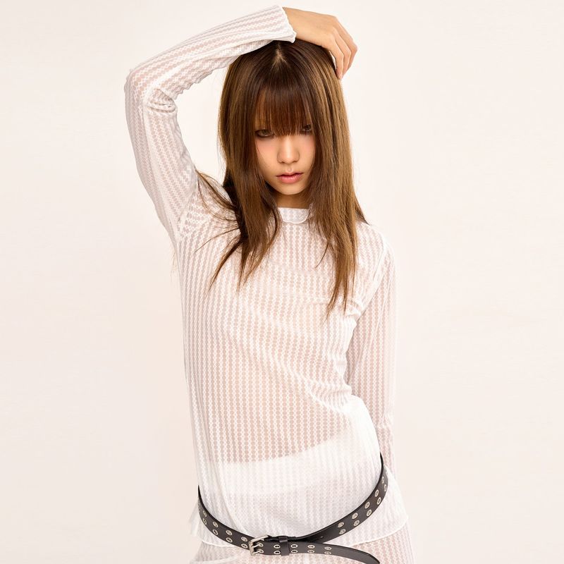 See-through Body Top - White