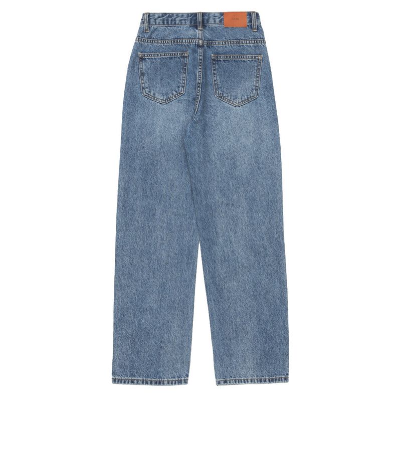 MEDIUM BLUE STRAIGHT DENIM PANTS [16626]